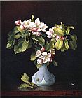 Martin Johnson Heade Wall Art - Apple Blossoms in a Vase